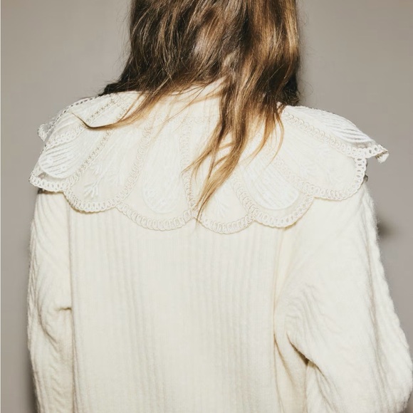 H&M cream Cable Knit Sweater - Picture 2 of 4
